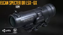 ELCAN SPECTERDR  6x Low-poly 3D model