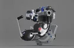 Engine T-120R Low-poly 3D model