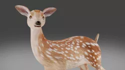  Fawn Deer Rigged and Animated  Low-poly 3D model