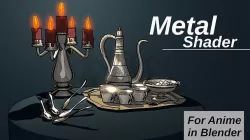 For Anime in Blender - Metal Shader 3D model