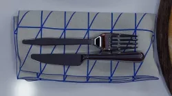 Fork and knife Low-poly 3D model