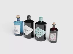 Gin bottles 3d model 3D model