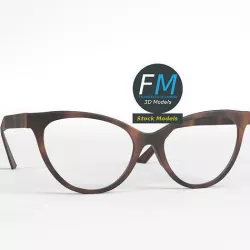 Glasses foxy 3D model