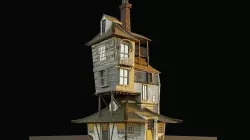 Harry Potter Weasley House The Burrow 3D model