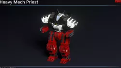 Heavy Mech Priest Low-poly 3D model