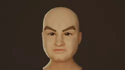 human head 3D model