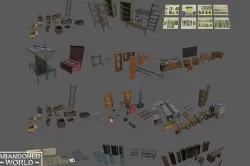 Industrial Underground Props Pack Low-poly 3D model