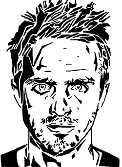 Jesse Pinkman stencil