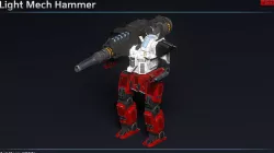 Light Mech Hammer Low-poly 3D model