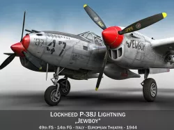 Lockheed P-38 Lightning - Jewboy 3D model