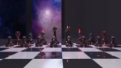 Luminous Futuristic Chess - Full Bundle - High Poly 3D model