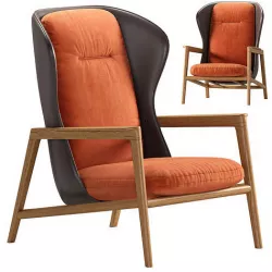 Margaret armchair by Natuzzi 3D model