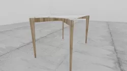 mesa comedor Low-poly 3D model