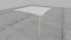 mesa comedor Low-poly 3D model