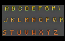 Minecraft Alphabet Upper-Case
