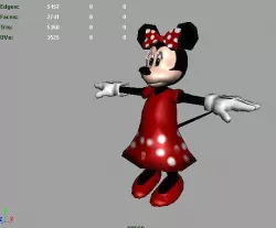 Minnie Mouse AAA Low-poly 3D model