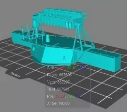 MK 38 artillery director yowa class 3D model