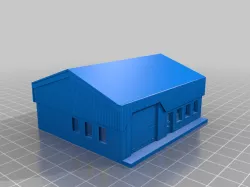 n scale industrial building