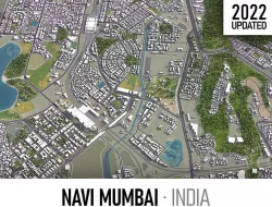 Navi Mumbai Low-poly 3D model
