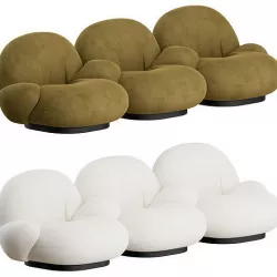 Pacha Sofa 3 Seater by GUBI 3D model