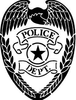 Police Badge stencil