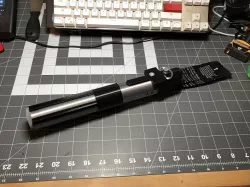 Poopsaber - Lightsaber with built in poop bag dispenser and storage