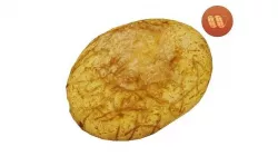Portuguese Corn Bread - Real-Time Scanned Low-poly 3D model