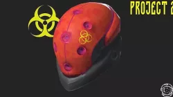 Project 2 - Toxic Red Low-poly 3D model