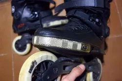 Retroreflective toe protector for Powerslide Next inline skates