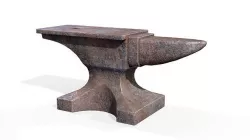 Rusty anvil  Low-poly 3D model