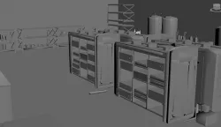 Sci-fi Lab- laboratory- interior 3D 3D model