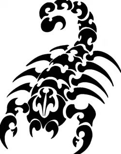 Scorpion stencil 20