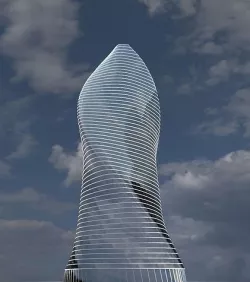 Skyscraper twisted 3D model