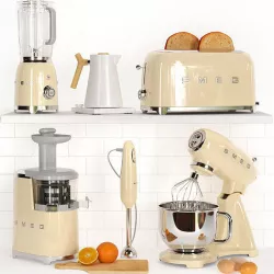 SMEG 50s Style Kitchen Appliance Collection- Corona 3D model