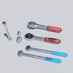 Torque Wrench 2 models and 3 nozzles VR Low-poly 3D model