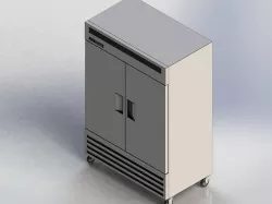  True T-49-HC 55 Two Section Solid Door Refrigerator 3D model