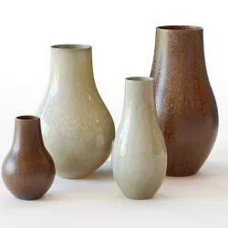 West Elm Reactive Glaze Large Floor Vases 3D model