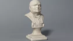 Winston Churchill Bust 3D model