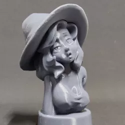 Witch girl bust