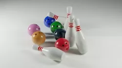 3D Bowling ball and pin 3D model