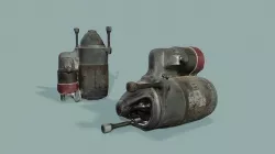 3D Scan Car Starter Low-poly 3D model