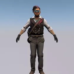 Agent from the game CSGO Burglar Voltzmann Professionals 3D model