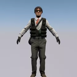 Agent from the game CSGO  Runaway Sally The Professionals 3D model