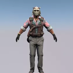 Agent from the game CSGO Sir Darryl The Professionals 3D model