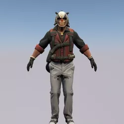 Agent from the game CSGO Sir Professionals 3D model