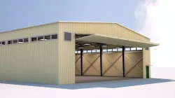 aircraft hangar  Low-poly 3D model