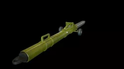 Airport Tow Bar Low-poly 3D model