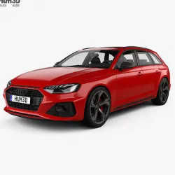 Audi RS4 avant 2021 3D model
