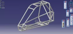 baja rollcage cad model 3D model