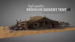 Bedouin Desert Tent v6 3D model